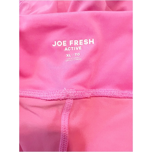Joe Fresh Bubble Gum Pink Active Shorts Polyester Spandex Lined Size XL - Picture 3 of 4